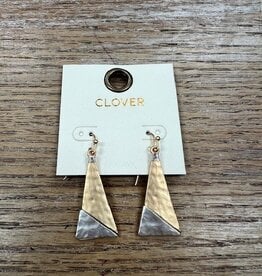Jewelry Gold Silver Triangle Earrings