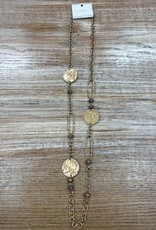 Jewelry Long Gold Pendant Bead Necklace