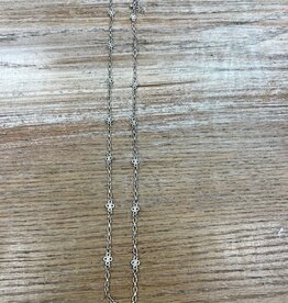 Jewelry Long Silver Chain Necklace