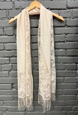 Scarf Champagne Lace Fringe Scarf