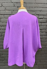 Shirt Leigh Orchid Oversize Button Sleeve Top