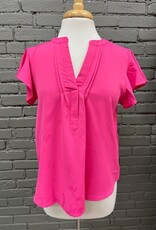 Shirt Winnie Pink Ruffle Sleeve Top