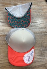 Hat Ponytail Trucker Hat w/ Print