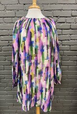 Dress Andrea Multi Color Print OTS Dress