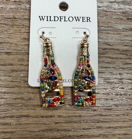 Jewelry Colorful Wine Bottle Earrings