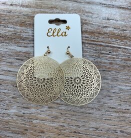 Jewelry Gold Mandala Design Earrings