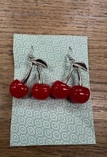 Jewelry Silver Cherry Earrings
