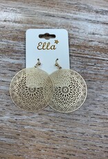 Jewelry Gold Mandala Design Earrings