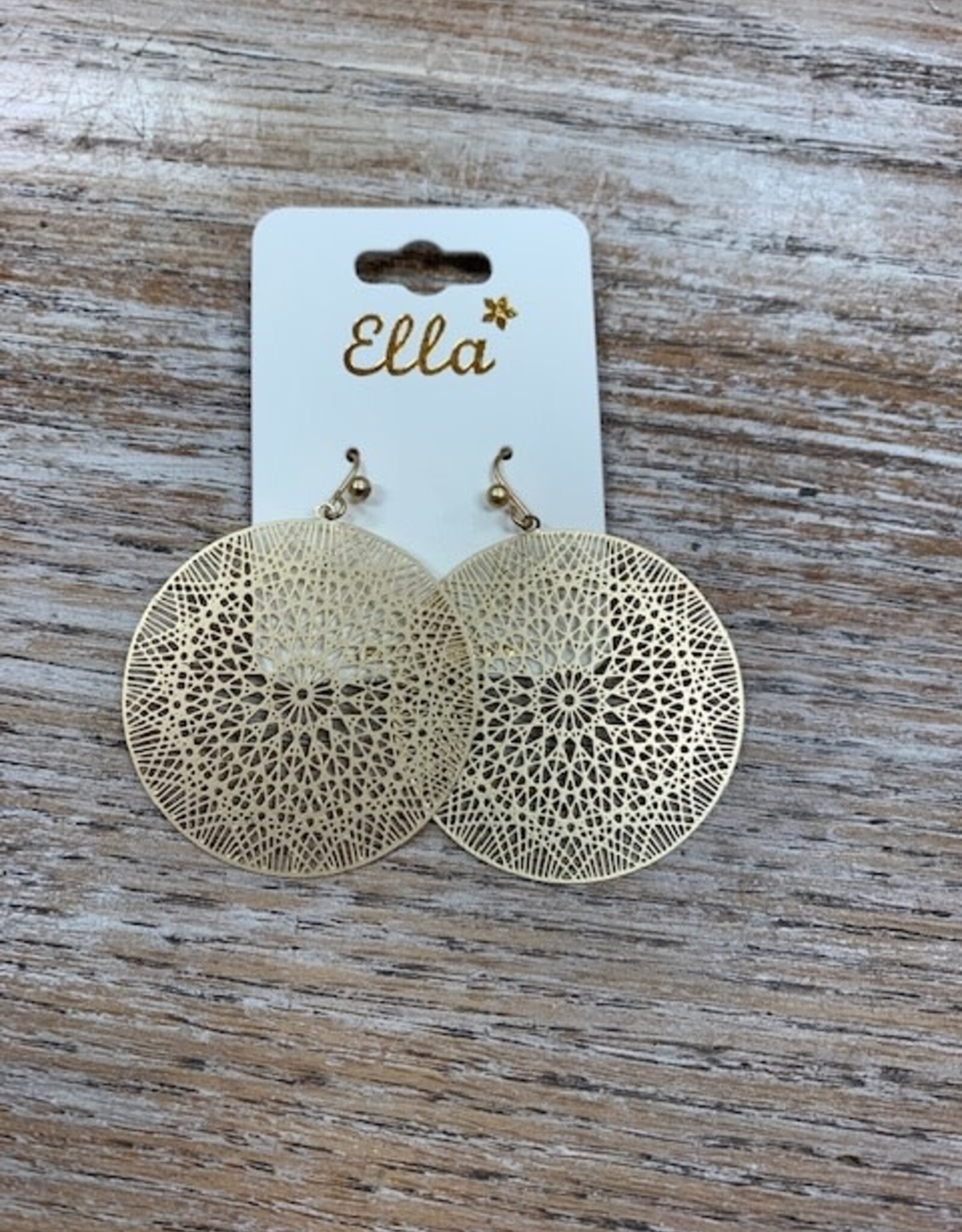 Jewelry Gold Mandala Design Earrings