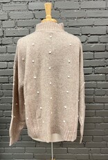 Sweater Novie Tan PomPom Sweater