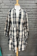 Dress Shannon Tan Plaid Dress