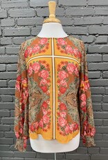 Long Sleeve Haven Paisley Scarf LS Top