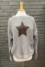 Sweater Austin Star Crochet Long Sleeve Sweater