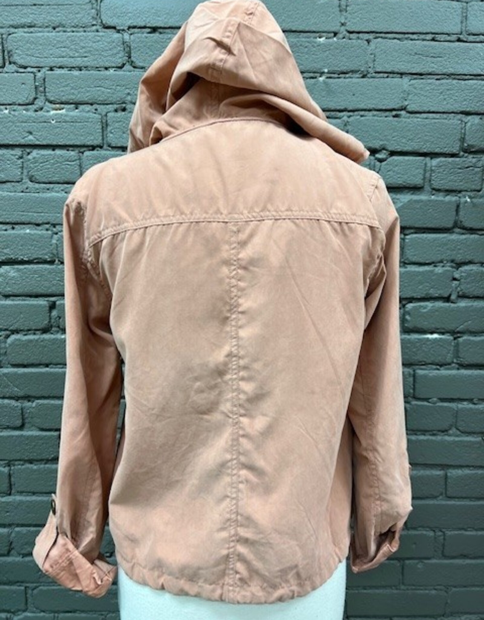 Jacket Ariel Sienna Zip Snap Hood Jacket