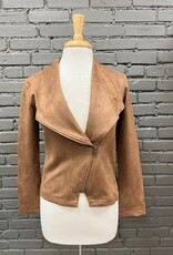 Jacket Brooklyn Faux Suede Zip Moto Jacket