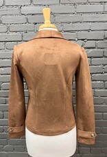 Jacket Brooklyn Faux Suede Zip Moto Jacket