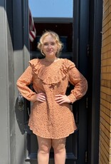 Dress Doris Apricot Lace Ruffle Dress