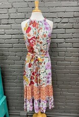 Dress Bridget Multi Floral Halter HiLo Dress