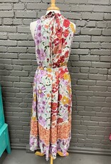 Dress Bridget Multi Floral Halter HiLo Dress