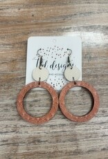 Jewelry TLD Boho Terracotta Hoop Earrings