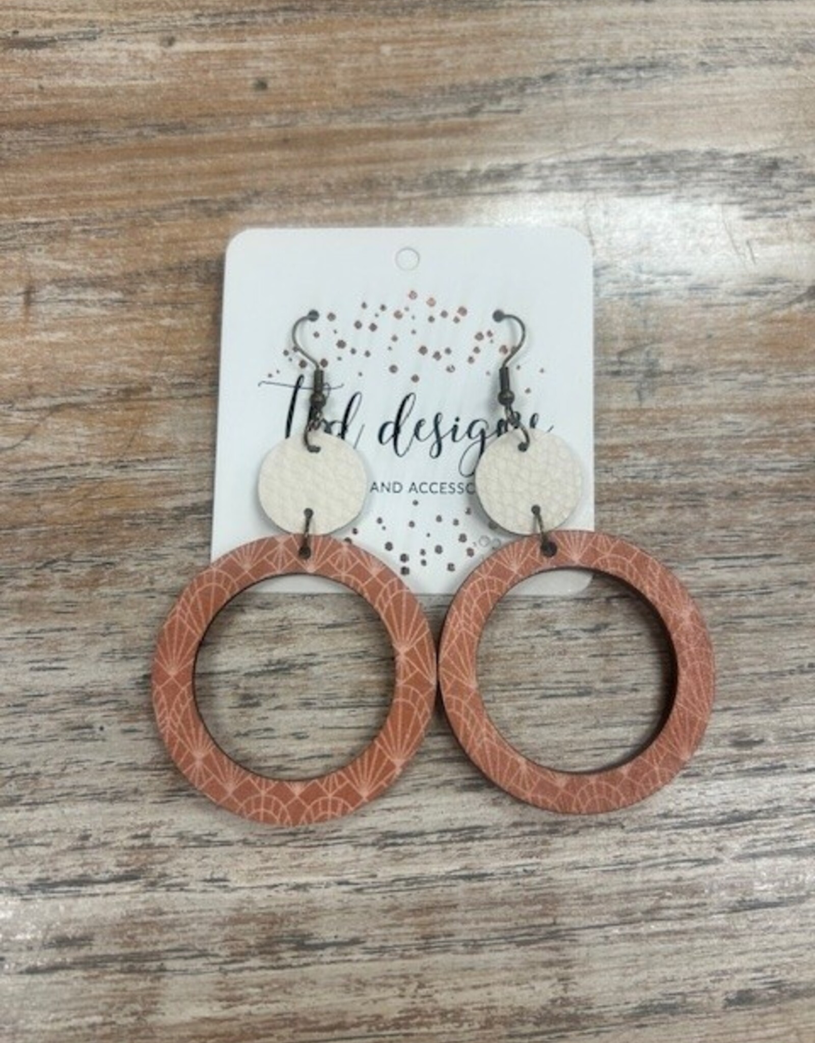 Jewelry TLD Boho Terracotta Hoop Earrings