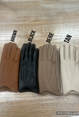 Gloves Faux Leather Touchscreen Gloves