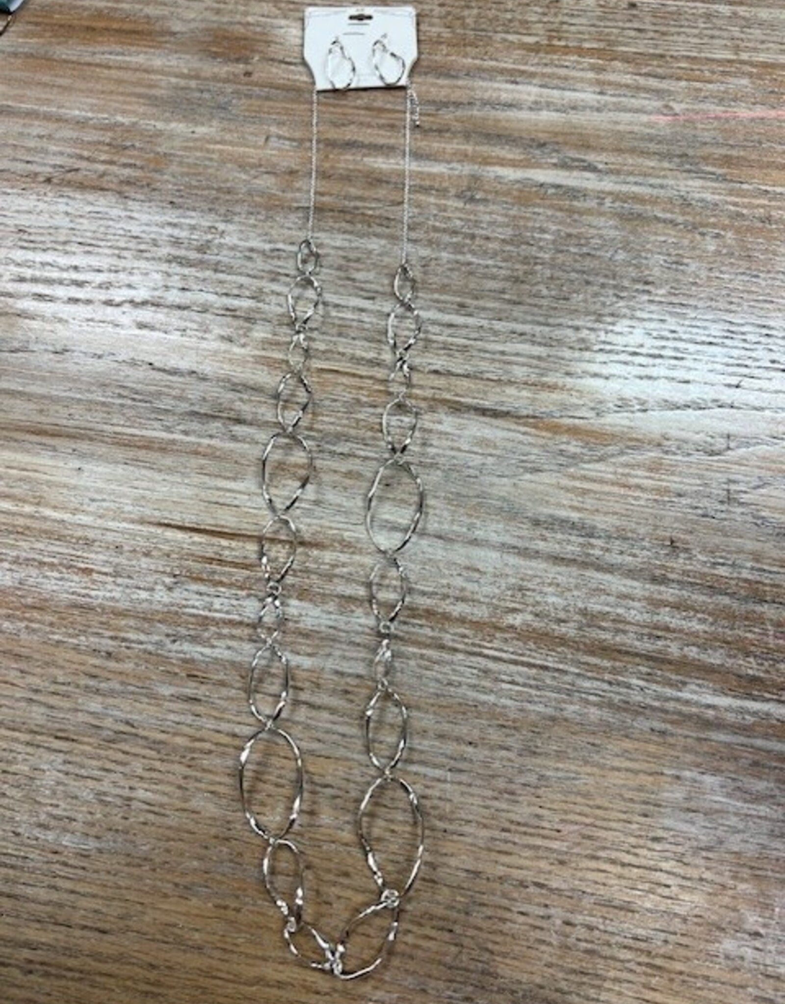 Jewelry Silver Multi Oval Necklace