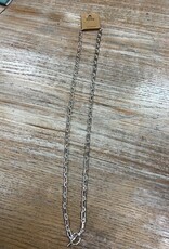 Jewelry Long Silver Chain Necklace