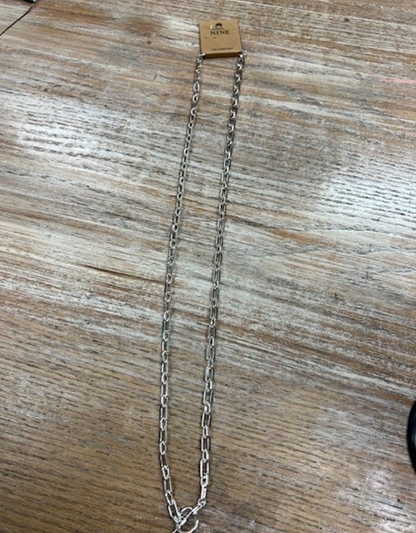 Jewelry Long Silver Chain Necklace