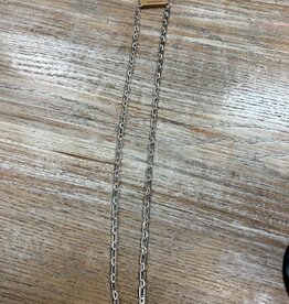 Jewelry Long Silver Chain Necklace