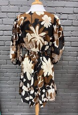 Dress Victoria Floral Abstract Print Dress