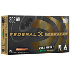 Federal AMMO, FED. GOLD MEDAL 308, 175gr., BTHP
