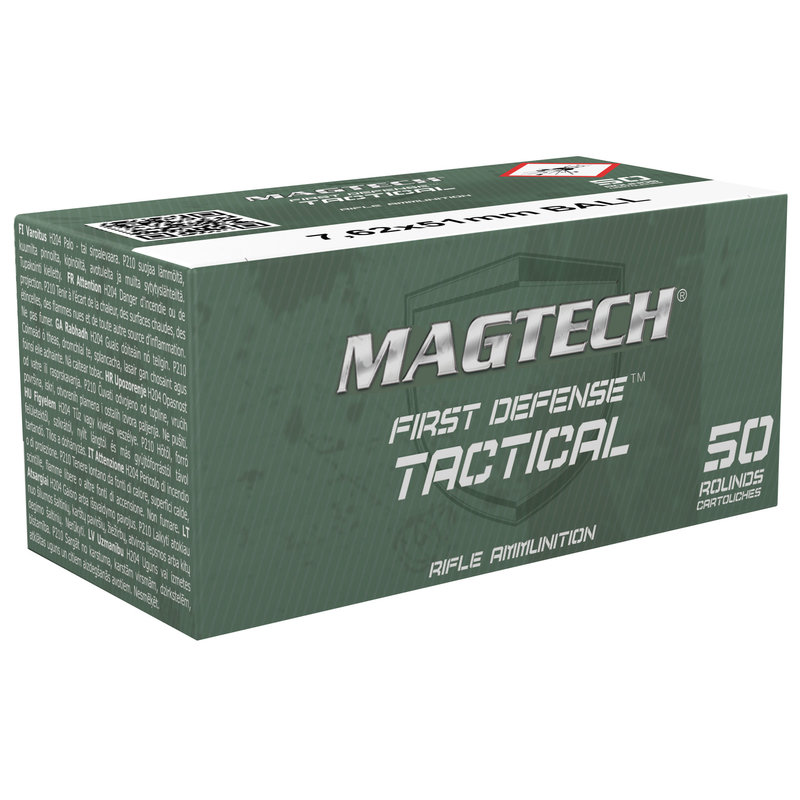 Magtech Ammo, Magtech Sport Shooting, 762NATO, 147Gr, Full Metal Jacket, 50 Round Box