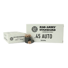 Red Army Ammo, Red Army Standard, 45acp, 230 gr (FMJ), 50 Bx ** Not for use at Openrange **