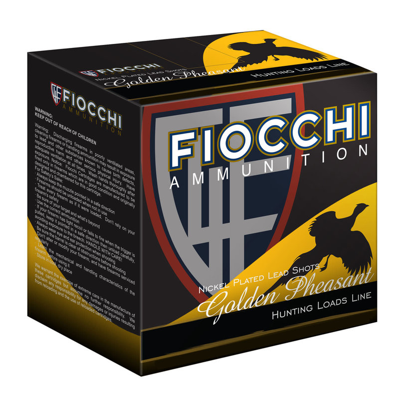 Fiocchi Ammo, Fiocchi Golden Pheasant 12 Gauge 2.75" 1 3/8 oz 6 Shot 25 Bx ** Not for use at Openrange **