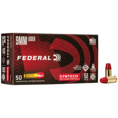 Federal Federal American Eagle 9mm Luger, 150 gr, Total Syntech Jacket Flat Nose, 50 Bx