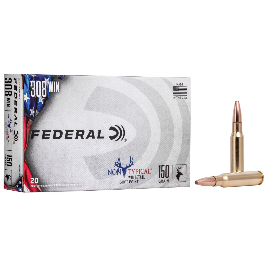 Federal Federal Non Typical 308 Win, 150Gr, Soft Point, 20 Round Box