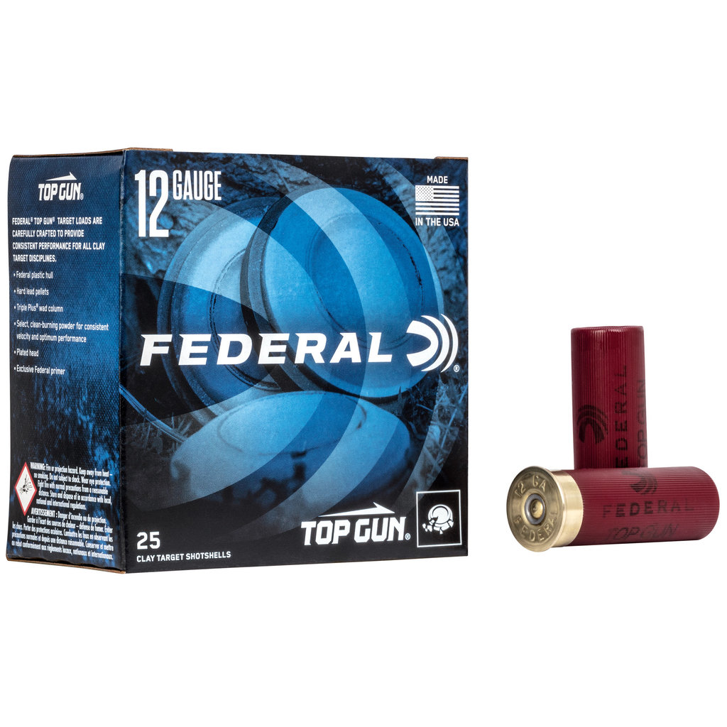 Federal Ammo, Federal Top Gun 12ga, #7.5 2-3/4 DR 1 OZ, 25 rd. ** Not for use at Openrange **