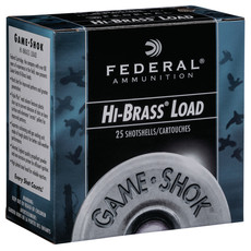 Federal Ammo, Federal Game-Shok Upland Hi-Brass 12 Gauge 2.75" 1 1/4 oz 6 Shot 25 Bx
