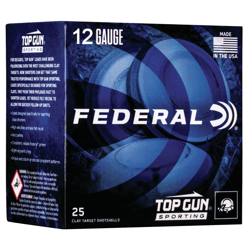 Federal Federal Top Gun Sporting 12 Gauge 2.75" 1 oz 7.5 Shot 25 Bx