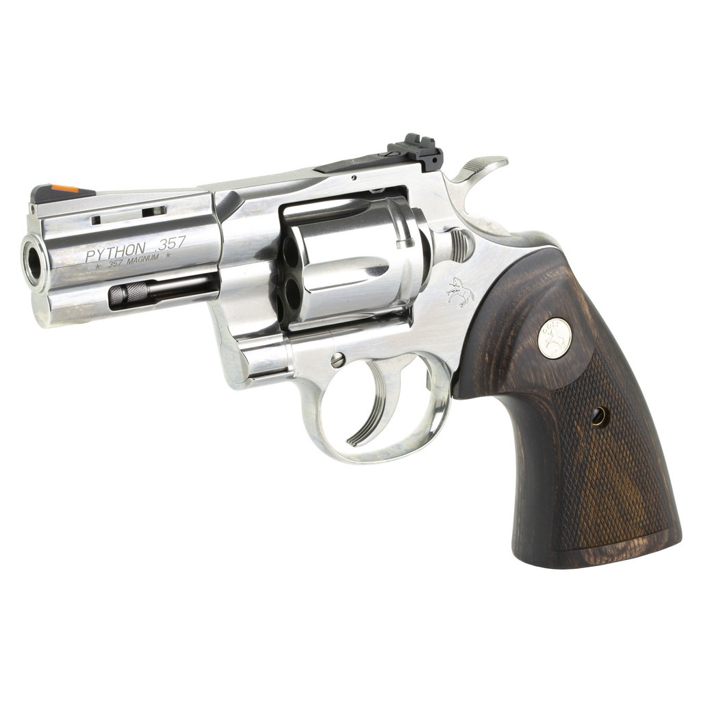 Colt Colt Python, 357mag, stainless, 3" barrel, 6RD, adjustable rear sight