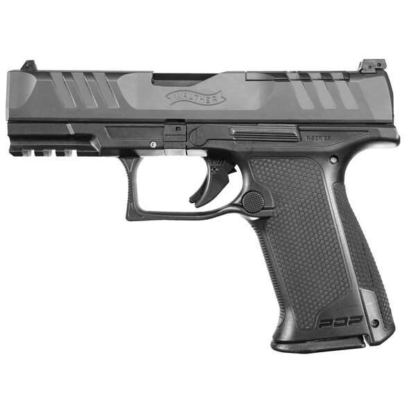 Walther PDP F-Series, Compact, 9mm, 3.5" Barrel, Adjustable Rear Sight, Optics Ready, 15 Rounds, 2 Magazines
