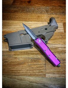 Microtech Microtech UTX-85, violet frame, blade: double edge stonewashed