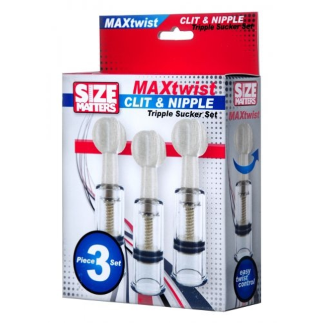 Max Twist Clit & Nipple Triple Sucker Set