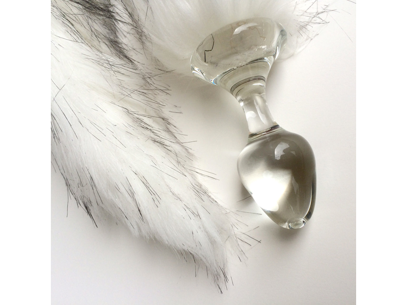 Crystal Delights Crystal Delights Minx Faux Tail Short Stem Small Plug (Husky)