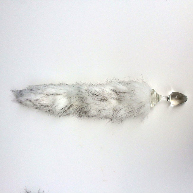 Crystal Delights Minx Faux Tail Short Stem Small Plug (Husky)