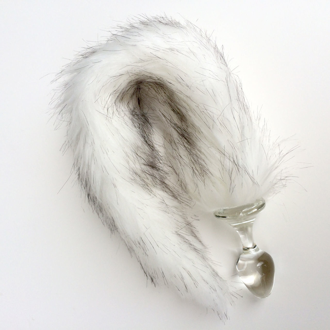 Crystal Delights Minx Faux Tail Short Stem Small Plug (Husky)