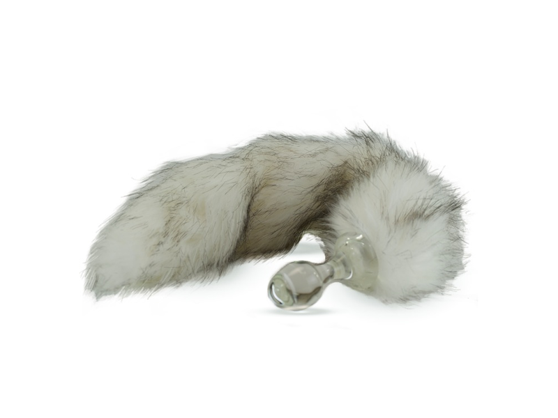 Crystal Delights Crystal Delights Minx Faux Tail Short Stem Small Plug (Husky)