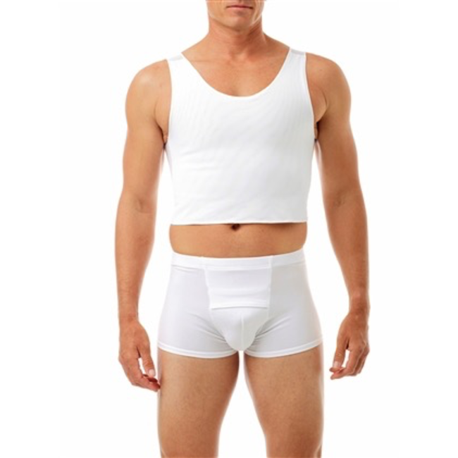 Underworks Cotton-Lined Tri-Top Chest Binder