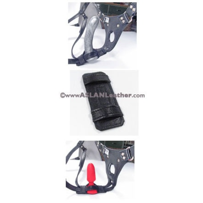 Aslan Leather Double Up Dildo Cuff